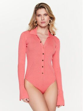 Patrizia Pepe Body 8K0088/K9J5-R765 Ružová Slim Fit