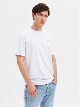 Selected Homme Tričko Aspen 16087858 Biela Regular Fit