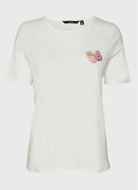 Vero Moda Tričko Pany 10284992 Biela Regular Fit