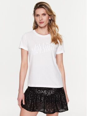 Guess Tričko Aurelia W3RI26 JA914 Biela Regular Fit