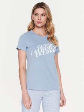 Guess Tričko Aurelia W3RI26 JA914 Modrá Regular Fit