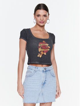 Guess Tričko Romance W3RI07 KA0H1 Čierna Slim Fit