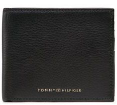 Tommy Hilfiger Veľká pánska peňaženka Prem Leather Cc Flap Amd Coin AM0AM10990 Čierna
