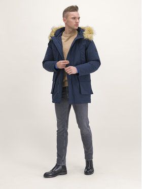 Roy Robson Parka 1946-96 Tmavomodrá Slim Fit