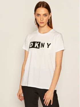 DKNY Sport Tričko DP8T5894 Biela Regular Fit