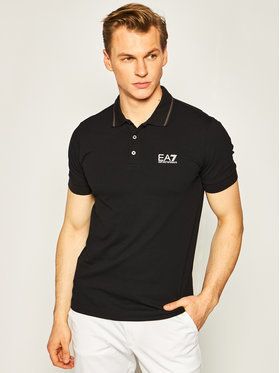 EA7 Emporio Armani Polokošeľa 8NPF06 PJ04Z 1200 Čierna Regular Fit