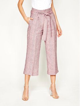 Liu Jo Culottes nohavice FA0211 T4185 Ružová Regular Fit