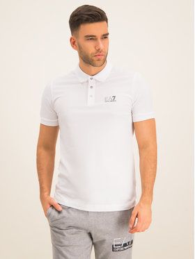 EA7 Emporio Armani Polokošeľa 8NPF04 PJM5Z 1100 Biela Regular Fit