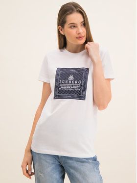 Iceberg Tričko 19II2P0F0916301 Biela Regular Fit