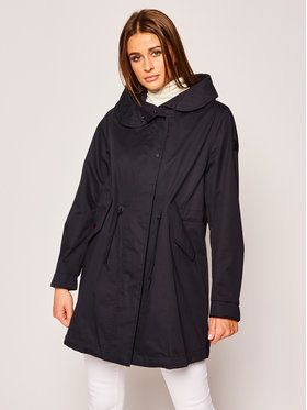 Woolrich Parka W’S Over WWOU0235FR UT1974 Tmavomodrá Regular Fit