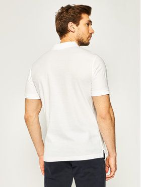 Calvin Klein Polokošeľa Refined Pique Chest Logo K10K02964 Biela Slim Fit