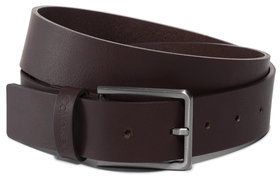 Calvin Klein Pánsky opasok 35Mm Essential Belt K50K505447 Hnedá