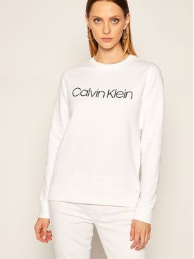 Calvin Klein Mikina Core Logo K20K202157 Biela Regular Fit