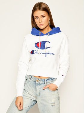 Champion Mikina 112534 WW001 Biela Regular Fit