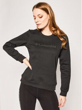 Columbia Mikina Logo Crew AL1555 Čierna Regular Fit