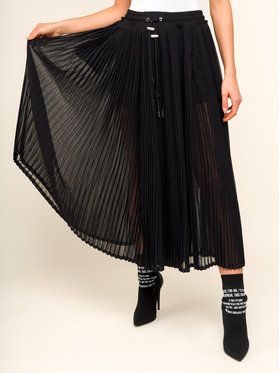 Diesel Culottes nohavice P-Teata 00SUHT 0SAVQ Čierna Oversize
