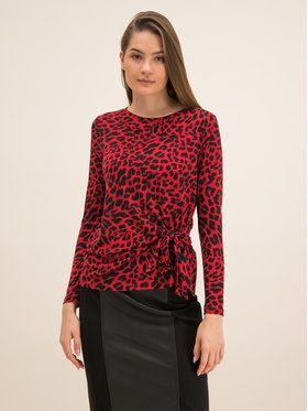 DKNY Blúzka P9JHPCCH Červená Regular Fit