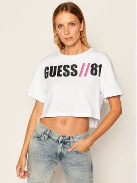 Guess Tričko Clarissa W0YI91 K8FQ0 Biela Regular Fit