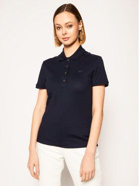 Lacoste Polokošeľa PF5462 Tmavomodrá Slim Fit