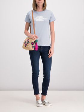 Pepe Jeans Tričko Agnes PL504151 Modrá Regular Fit