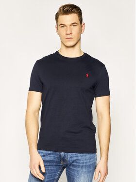 Polo Ralph Lauren Tričko Bsr 710680785 Tmavomodrá Custom Slim Fit