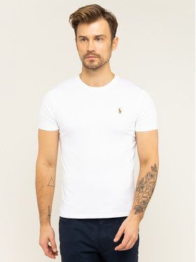 Polo Ralph Lauren Tričko 710740727 Biela Custom Slim Fit