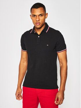 Tommy Hilfiger Polokošeľa MW0MW13080 Čierna Slim Fit