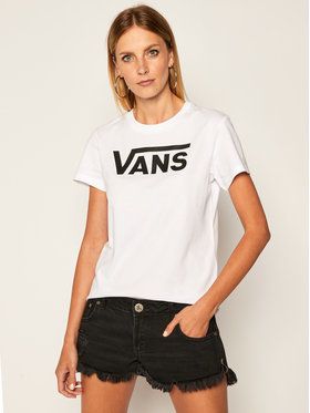 Vans Tričko Wm Flying V Crew Tee VN0A3UP4 Biela Regular Fit