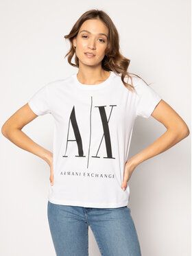 Armani Exchange Tričko 8NYTCX YJG3Z 5100 Biela Regular Fit