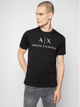 Armani Exchange Tričko 8NZTCJ Z8H4Z 1200 Čierna Slim Fit