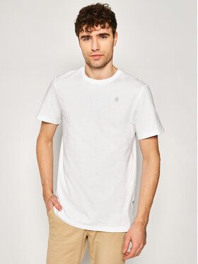 G-Star Raw Tričko Base-S D16411-336-110 Biela Regular Fit