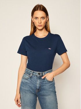 Tommy Jeans Tričko Tjw Jersey DW0DW09198 Tmavomodrá Regular Fit