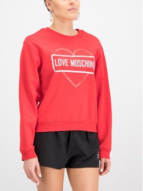 LOVE MOSCHINO Mikina W630621E2017 Červená Regular Fit