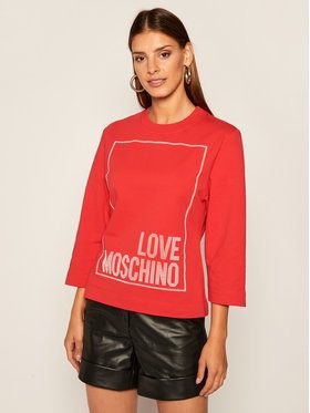 LOVE MOSCHINO Mikina W637104E 2182 Červená Regular Fit