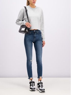 Calvin Klein Jeans Mikina J20J212226 Sivá Oversize
