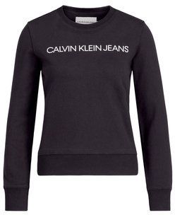 Calvin Klein Jeans Mikina J20J209761 Čierna Regular Fit