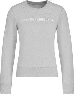 Calvin Klein Jeans Mikina J20J209761 Sivá Regular Fit