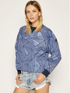 Napapijri Mikina Balme W Print N0YIN9 Tmavomodrá Oversize