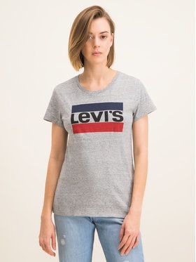 Levi's® Tričko The Perfect Graphic Tee 17369-0303 Sivá Regular Fit