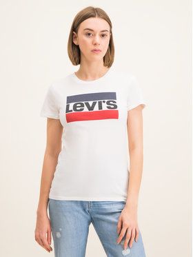 Levi's® Tričko The Perfect Graphic Tee 17369-0297 Biela Regular Fit