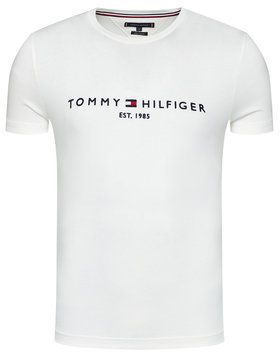 Tommy Hilfiger Tričko Core Logo Tee MW0MW11465 Biela Regular Fit