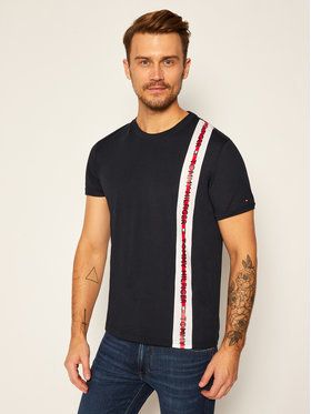 Tommy Hilfiger Tričko UM0UM01915 Tmavomodrá Regular Fit