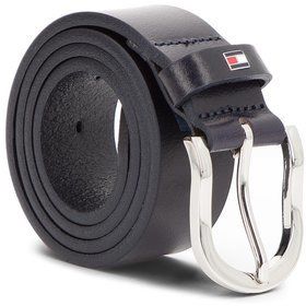 Tommy Hilfiger Dámsky opasok New Danny Belt WW0WW11590 70 Tmavomodrá