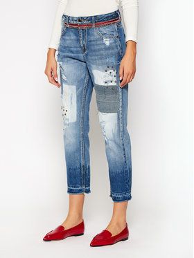 Desigual Boyfriend džínsy Westt 20WWDD21 Modrá Boyfriend Fit