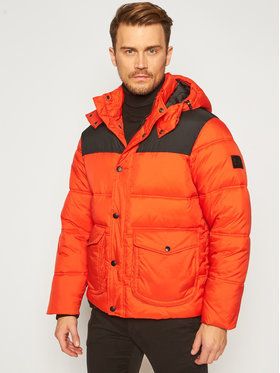 Lee Vatovaná bunda Puffer L86NSZOL Oranžová Regular Fit