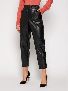 MAX&Co. Kožené nohavice Danni 67849720 Čierna Regular Fit