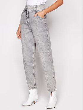 Patrizia Pepe Boyfriend džínsy 2J2290/A7R5-S599 Sivá Loose Fit