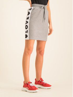 LOVE MOSCHINO Mini sukňa W152401E 2117 Sivá Regular Fit