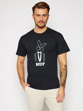 HUF Tričko PLAYBOY Mr Playboy TS01467 Čierna Regular Fit