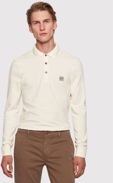 Boss Polokošeľa Passerby 50387465 Béžová Slim Fit